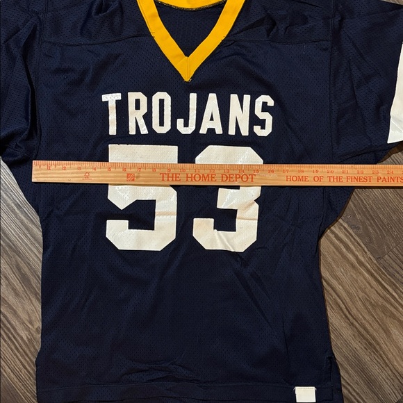 Vintage high school football Trojans Jersey - Picture 5 of 8